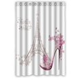 thumbnail image 1 of ABPHQTO Cortina de ducha de la Torre Eiffel de París Cortina de ducha impermeable 120x180 cm, 1 of 2