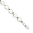 thumbnail image 1 of 14K White Gold FW Cultured Pearl Bracelet, 1 of 2