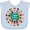 Blue, variant on Inktastic Peace Through Unity Boys or Girls Baby Bib