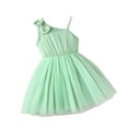 thumbnail image 1 of TJAZFJPA Robe Verte pour Filles Robe à une Épaule Été Fête Collation des Grades Semi-Formelle Robes Courtes 3 7 Ans Robe Verte pour Filles, 1 of 6