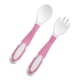 thumbnail image 3 of Juego de utensilios para bebés primer entrenamiento Juego de cucharas de tenedor de silicona flexible para bebés Cuchara de entrenamiento Punta redondeada de fácil agarre ANGGREK Otros, 3 of 8