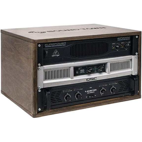 Sound Town DIY 6U Studio Rack with Baltic Birch Plywood, Weathered Grey (SDRK-Y6B)