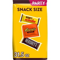 Hershey's And Reese's Assorted Chocolate Flavored Snack Size Candy, Party Pack 31.5 oz