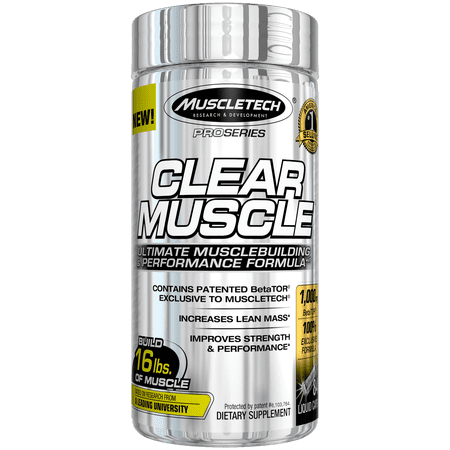 Clear Muscle Post Workout Recovery and Strength Builder, Amino Acid & Muscle Recovery Supplement, 84ct
