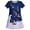 Blue, variant on Girls Dress Tee Shirt Forest Tree House Applique Squirrel Short Sleeve 3 Years