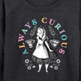 thumbnail image 3 of Alice In Wonderland - Always Curious - Women's Lightweight French Terry Long Sleeve Shirt, 3 of 5
