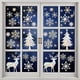 thumbnail image 4 of Fiudx Calcomanías Anticolisión para Ventanas, Prevención de Colisiones con Aves, Pegatinas de Copos de Nieve No Adhesivas, Diseños de Alces y Árboles Navideños, Adhesivos Reutilizables de Pvc, Juego, 4 of 6