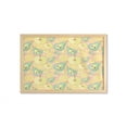 thumbnail image 1 of Summer Wall Art with Frame, Pastel Colored Fruits Fresh Pears Lemon and Apple Slices Daisy Flowers, Printed Fabric Poster for Bathroom Living Room, 35" x 23", Blush and Multicolor, by Ambesonne, 1 of 2