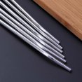thumbnail image 6 of NUOLUX 6 Pcs/Pack Stainless Steel Oval Shape Metal Drinking Spoon Straw Reusable Straws Cocktail Spoons Set(Primary Color), 6 of 6