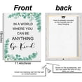 thumbnail image 3 of Inspirational Quotes Wall Decor Green Leaves of Eucalyptus Paintings for Wall Decorations Canvas Wall Art Framed Poster for Home Office Living Room Bedroom Gallery Prints for family and friends, 3 of 6
