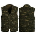 thumbnail image 2 of IROINNID Men's V-Neck Sleeveless Camoflage Casual Outdoor Vest Jacket Lightweight Vest With Pockets, 2 of 9
