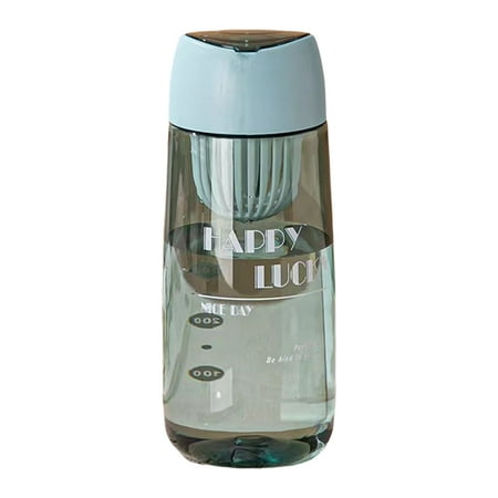 

FaLX Transparent Large Capacity Water Bottle - 600ml Good Seal Leakproof with Strap Food Grade Pill Storage - Ideal Water Drinking Accessory