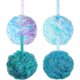 thumbnail image 1 of Shower Puff Loofah 75g/pcs Extra Large Shower Puffs Shower Sponge Shower Scrunchie Body Puff Shower , Set Of 4, Flower Color, 1 of 5