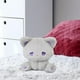thumbnail image 1 of Juguete de peluche sentado, lindo animal de peluche, almohada coleccionable, decoración de la habitación de los niños, juguete de peluche de animales Gris y violeta, 1 of 8
