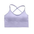 thumbnail image 2 of Sports Bras for Women Crisscross Back Wireless Bras Comfortable Athletic Seamless Bralette for Workout Gym Yoga Bra Everyday Spaghetti Strap, 2 of 4