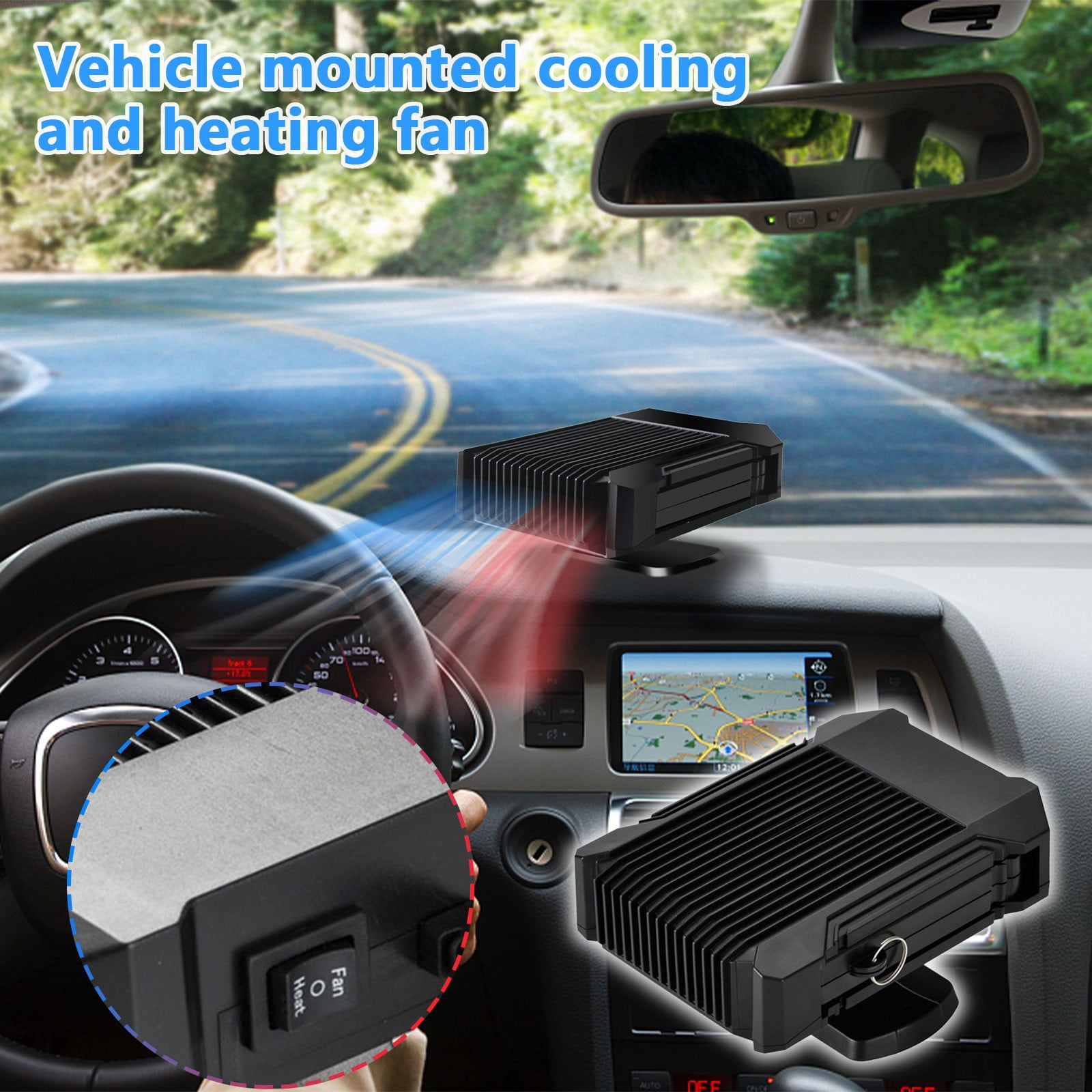 Summer Portable Fans,Clearence Car 12V Vehicle Cooling Fan Hot Warm Heater  Windscreen Demister Defroster | Walmart Canada