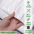 thumbnail image 2 of Farm Plastic Supply 1.5 Mil Clear 8 Feet 4 Inches x 200 Feet Drop Cloth Vapor Barrier, 2 of 6