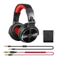 thumbnail image 1 of Auriculares Auriculares ajustables con cable 3.5 mm 6.35 mm Auriculares portátiles estéreo para teléfono portátil, Negro Rojo kenally EL000346-02B, 1 of 2