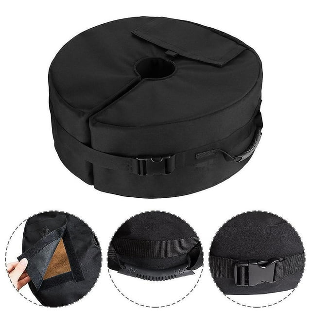 Sac de Sable Fixe, Support Fixe Coupe-Vent Rond, Sac de Poids de Base pour Parapluie de Patio extérieur, Sacs de Sable résistants aux intempéries pour
