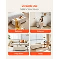 thumbnail image 4 of Aukfa 43" Storage Ottoman Bench with Gold Legs, Linen End of Bed Bench for Bedroom & Entryway,Beige, 4 of 7