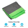 thumbnail image 4 of 59" x 57" Beach Blanket Waterproof Picnic Mat for Travel Fluorescent Green, 4 of 5