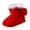 Red, variant on BOBOGOJP Baby Snow Boots Infant Boy Girl Winter Boots Nonslip Lightweight Outdoor Warm Shoes for Cold Weather White for Size 4