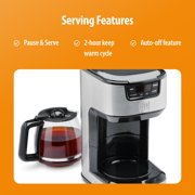 Toastmaster 12-Cup Digital Drip Coffee Maker - Programmable Automatic Coffee Machine - Kitchen Appliance with Keep Warm Setting