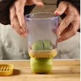 thumbnail image 5 of TIMIFIS Slicing Cup Stainless Steel Slicing Cup Strawberry Banana Eggs Kiwifruit Slicing Fruit and Vegetable Cutter with Storage Container Kitchen Gadgets Kitchen Gadgets, 5 of 5