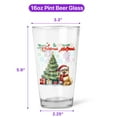 thumbnail image 5 of Merry Christmas and Happy New Year Santa Pomeranian Holiday Xmas Winter 2025 16oz Pint Beer Glass Mug Pom Dog Lover Gifts Beer Glasses Cup - 00024, 5 of 5