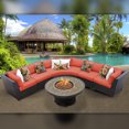 thumbnail image 1 of Barbados 6 Piece Outdoor Wicker Patio Furniture Set 06k-Color:Tangerine, 1 of 2