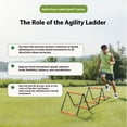thumbnail image 4 of Langgg Agility Awesomeness Footwork Training Agility Ladder Cloth Footwork Unleash Potential Agility For Footwork Agility black+orange 12 grids, 4 of 6