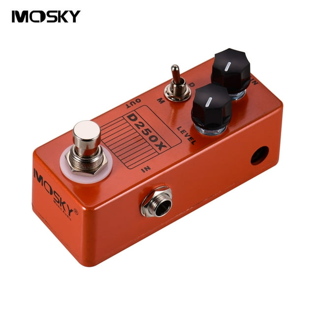 MOSKY D250X Mini guitare électrique Overdrive préampli pédale d'effet 2 modèles Full Metal Shell True Bypass