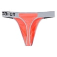 thumbnail image 3 of TANBOM Mens Sexy Bulge Enhancing Underwear Lightweight Breathable Thong Orange M, 3 of 8