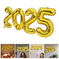 thumbnail image 3 of 2 globos de aluminio número 2025 para celebrar el Año Nuevo Globos dorados 2025 para la decoración de fiestas de Nochevieja, 3 of 7