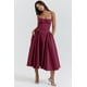 thumbnail image 2 of Vestido de verano 2024 para mujer, estilo retro, estilo palacio, sin tirantes, rojo, 2 of 5