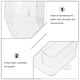 thumbnail image 5 of Cubierta transparente de la cubierta de la puerta de la puerta impermeable a prueba de agua cubierta de la puerta para exteriores, 5 of 6