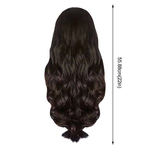 Long Curly Black Wig, Centre Parting, Women’s Wigs,Natural Synthetic