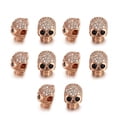 thumbnail image 1 of sweethay 10 piezas de cuentas de diamantes de imitación colgante collar pendientes joyería DIY decoración artesanía arte artesanía para Ropa, zapatos y accesorios Miscelánea Oro rosa Ojo negro, 1 of 6