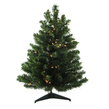 Northlight 2 ft. Pre Lit Artificial Natural Two Tone Canadian Pine Artificial Christmas
