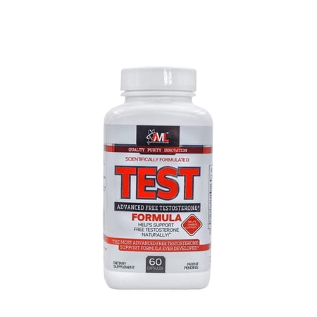 Advanced Molecular Labs - Test, Helps Support Free Testosterone Naturally, Helps Combat Cortisol, Testosterone Booster for Men, 60 Capsules