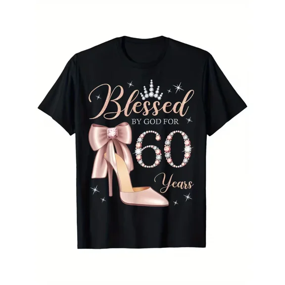 [Blessed 60th Birthday Shirt] 60th Birthday Party Shirt - Blessed By God 60 Year