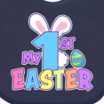 thumbnail image 4 of Inktastic My 1st Easter One with Bunny Ears and Tail Boys or Girls Baby Bib, 4 of 4