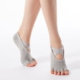 thumbnail image 3 of Calcetines de yoga profesionales antideslizantes de cinco dedos para principiantes y adultos en interiores, 3 of 5