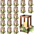 thumbnail image 1 of Farol de boda Hushee de madera con velas, 60 unidades, 1 of 6