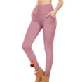 thumbnail image 4 of Womens Thermal Warm Leggings Stretchy Casual Slim Fitting Tights Pants with Pockets Workout Yoga Pants Jean Sweatpants Women XL, 4 of 8
