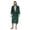 Green, variant on PajamaX Mens Hooded Fleece Bathrobe Soft Plush Long Robe for Men with Belt & 2 Pockets (L, Grey)
