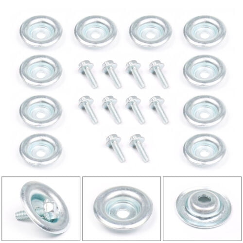 For All Polaris General Ranger RS1 RZR UTV Skid Plate Washer Bolt 1 Set Silver