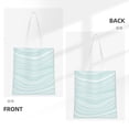 thumbnail image 3 of YFYANG Reusable Cotton Canvas Tote Shopping Bag, Green Line Art Washable Portable Grocery Bag for Daily Travel, 3 of 8