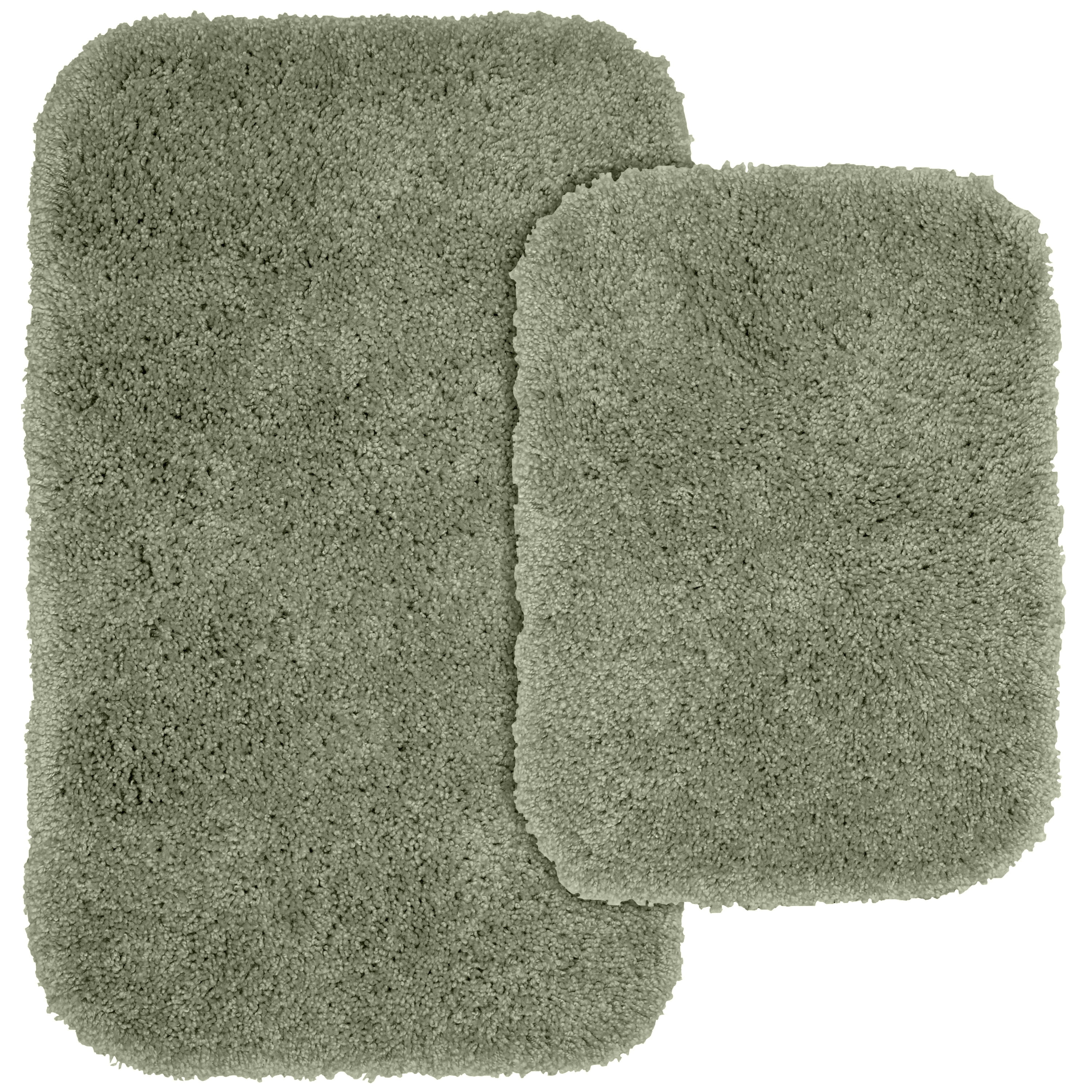 Garland Rug Serendipity 2 Piece Shaggy Nylon Washable Bathroom Rug Set