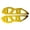 Gold, variant on General Motorcycle Windshield Mounting Bracket High Strength Aluminum Motorcycle Windshield Support Bracket for AEROX